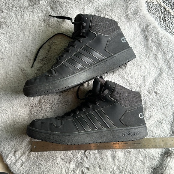 Adidas Black high top sneakers - Men’s size 12 - Picture 2 of 8